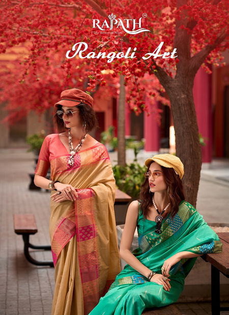 Rangoli Art By Rajpath Banarasi Silk Daily Wear Saree Wholesalers In Delhi Catalog